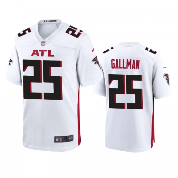 Atlanta Falcons Wayne Gallman White Game Jersey