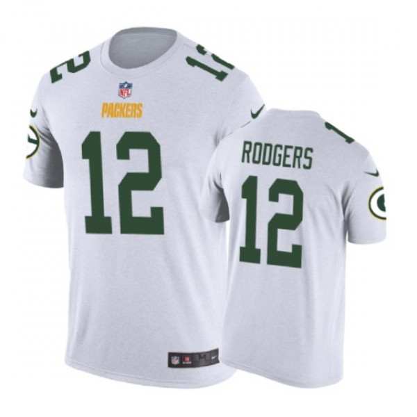 Green Bay Packers #12 Aaron Rodgers Color Rush Nik...