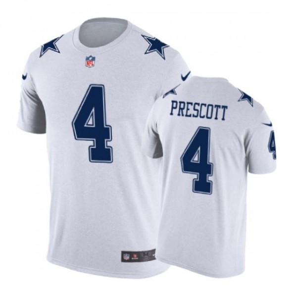 Dallas Cowboys #4 Dak Prescott Color Rush Nike T-S...