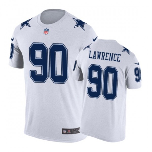 Dallas Cowboys #90 Demarcus Lawrence Color Rush Nike T-Shirt - Men's