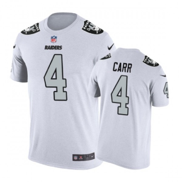 Oakland Raiders #4 Derek Carr Color Rush Nike T-Sh...