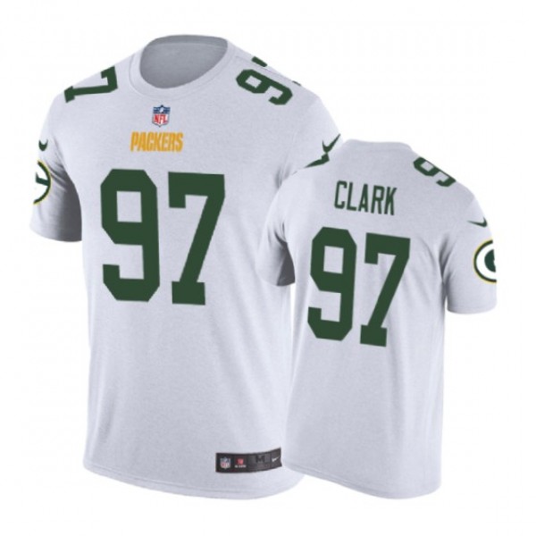 Green Bay Packers #97 Kenny Clark Color Rush Nike ...