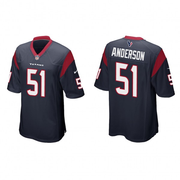 Men's Houston Texans Will Anderson Navy 2023 NFL D...