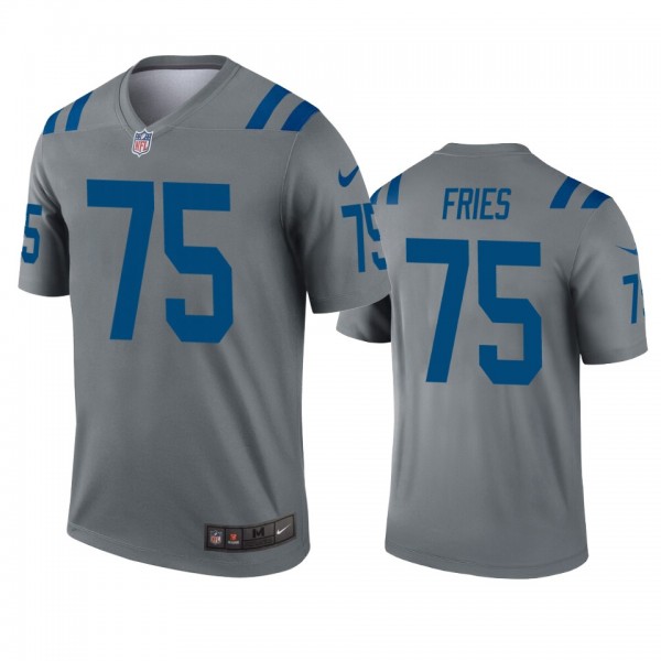 Indianapolis Colts Will Fries Gray Inverted Legend...