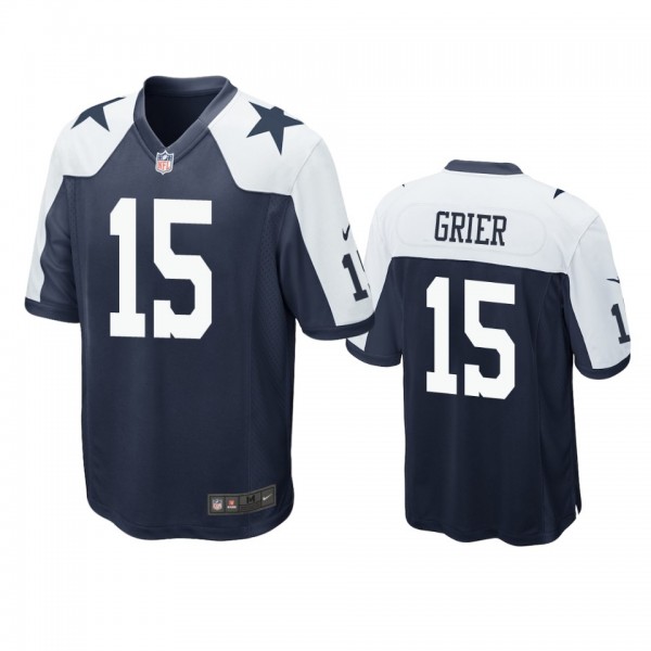 Dallas Cowboys Will Grier Navy Alternate Game Jers...