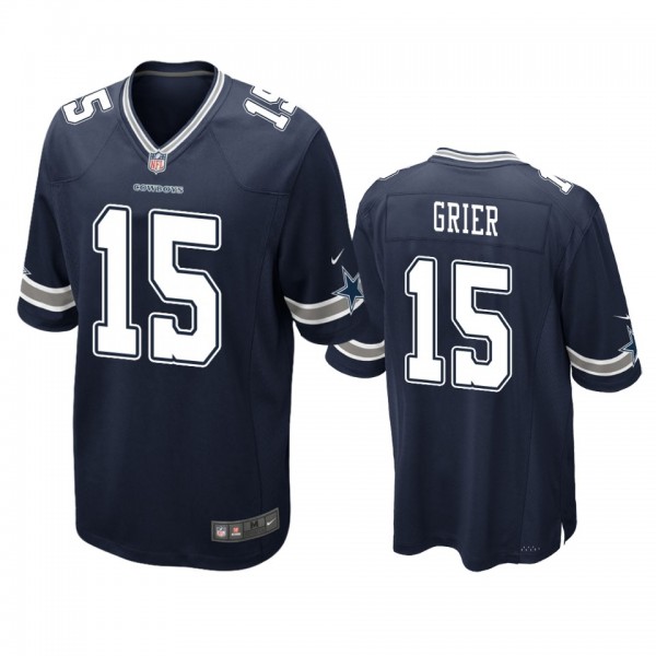 Dallas Cowboys Will Grier Navy Game Jersey