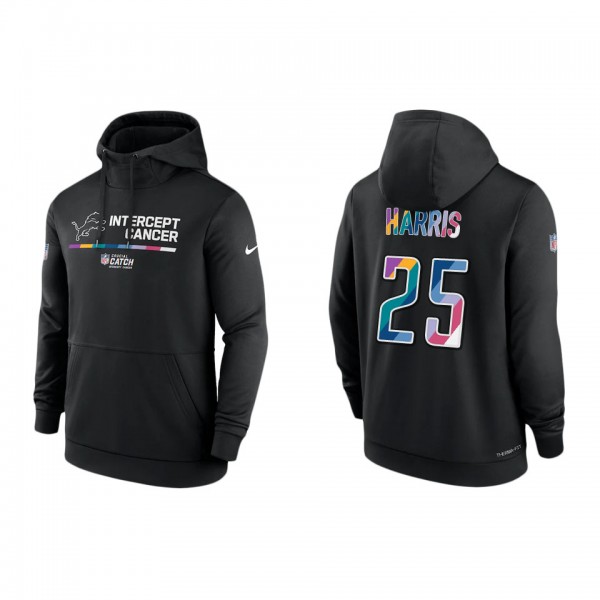 Will Harris Detroit Lions 2022 Crucial Catch Therma Performance Pullover Hoodie