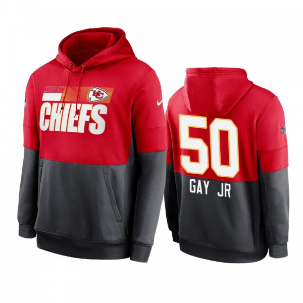 Kansas City Chiefs Willie Gay Jr. Red Charcoal Sid...