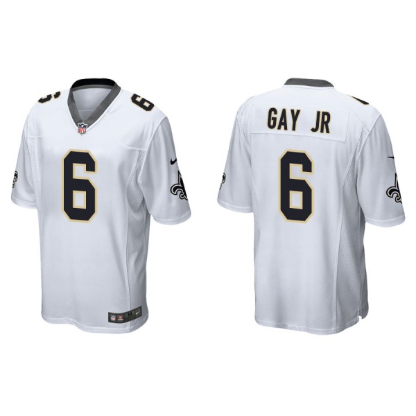Men's New Orleans Saints Willie Gay Jr. White Game...