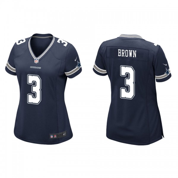 Women's Dallas Cowboys Anthony Brown Navy Game Jer...