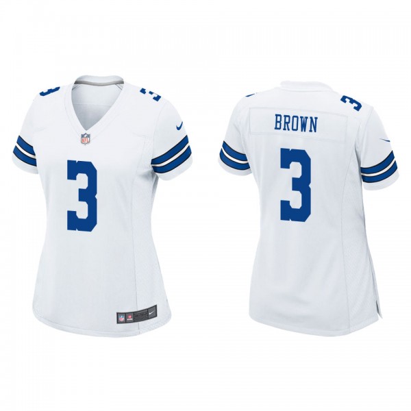 Women's Dallas Cowboys Anthony Brown White Game Jersey
