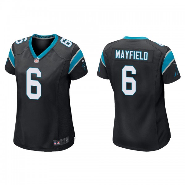 Women's Baker Mayfield Panthers Black Game Jersey