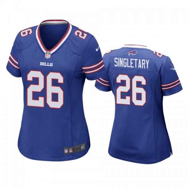 Buffalo Bills Devin Singletary Royal 2019 NFL Draft Game Jersey
