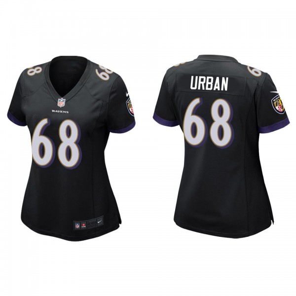 Women's Baltimore Ravens Brent Urban Black Game Je...