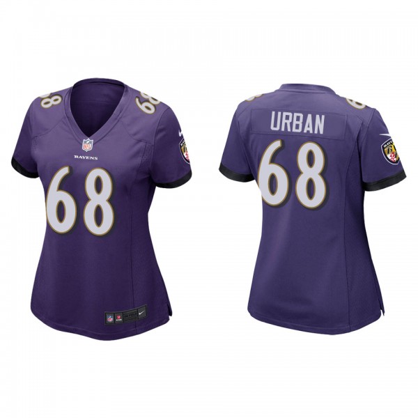 Women's Baltimore Ravens Brent Urban Purple Game J...