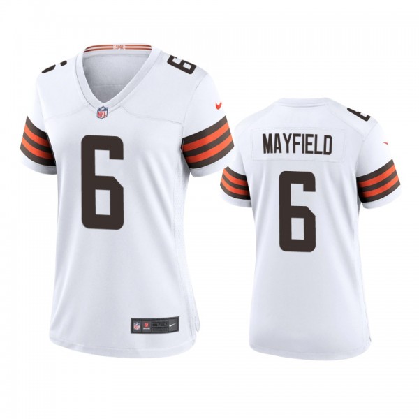 Women's Cleveland Browns Baker Mayfield White 2020...