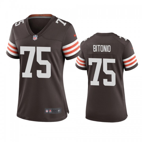 Women's Cleveland Browns Joel Bitonio Brown 2020 G...