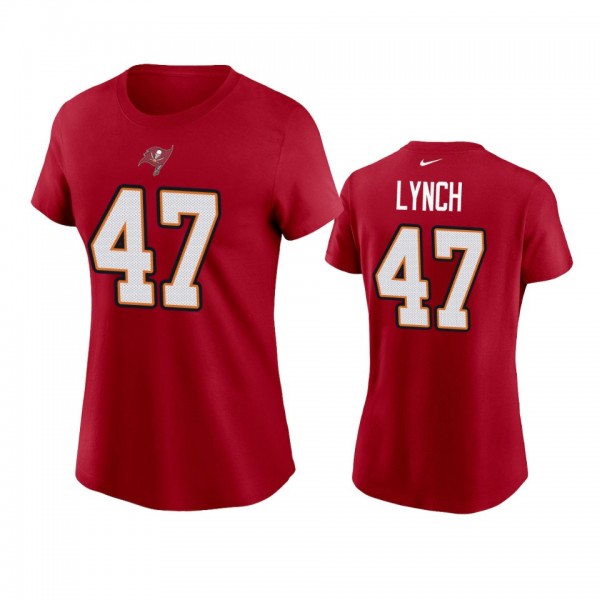 Women's Tampa Bay Buccaneers John Lynch Red Name &...