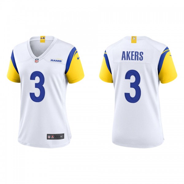 Women's Los Angeles Rams Cam Akers White Alternate Game Jersey