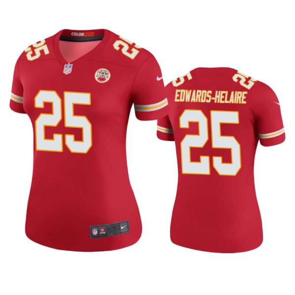 Kansas City Chiefs Clyde Edwards-Helaire Red Color...