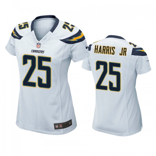 Los Angeles Chargers Chris Harris Jr White Game Je...