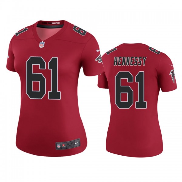 Atlanta Falcons Matt Hennessy Red Color Rush Legen...