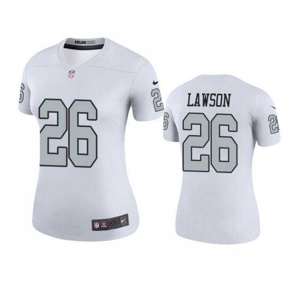Oakland Raiders Nevin Lawson White Color Rush Lege...