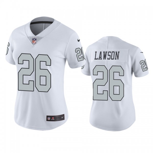 Color Rush Limited Oakland Raiders Nevin Lawson White Jersey