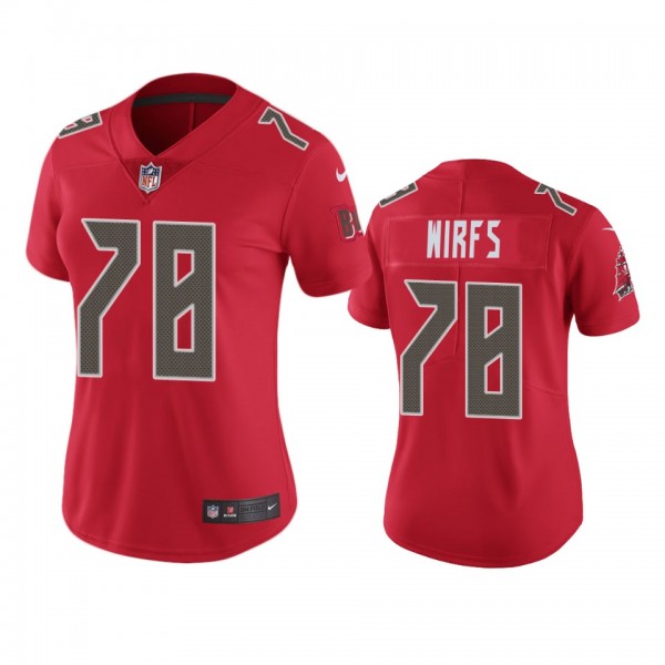 Color Rush Limited Tampa Bay Buccaneers Tristan Wirfs Red Jersey