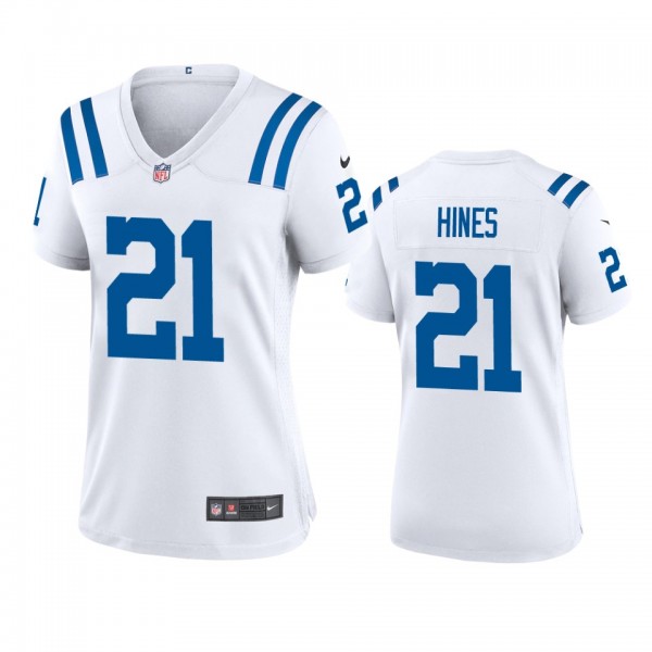Women's Indianapolis Colts Nyheim Hines White 2020...