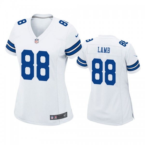 Dallas Cowboys CeeDee Lamb White 2020 NFL Draft Ga...