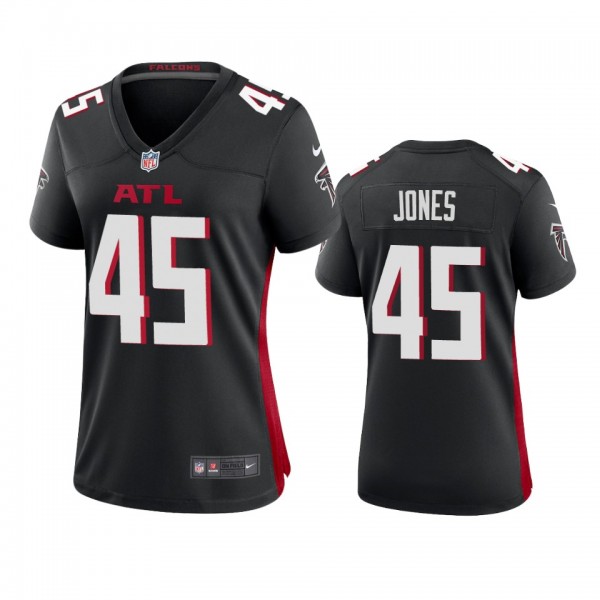 Women's Atlanta Falcons Deion Jones Black 2020 Gam...