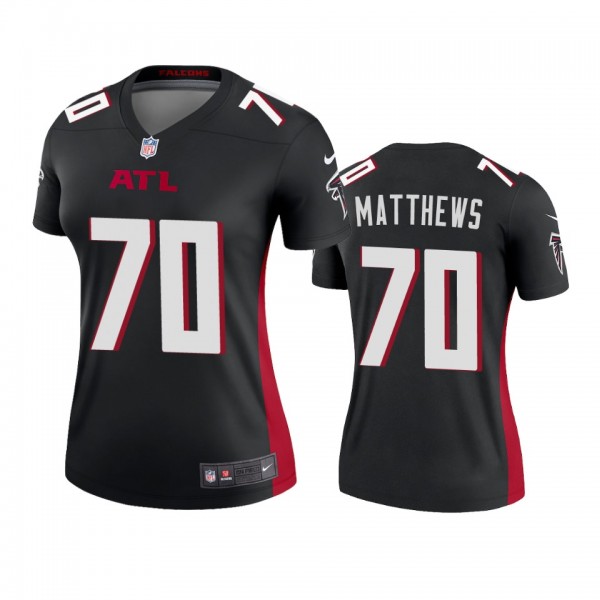 Atlanta Falcons Jake Matthews Black 2020 Legend Je...