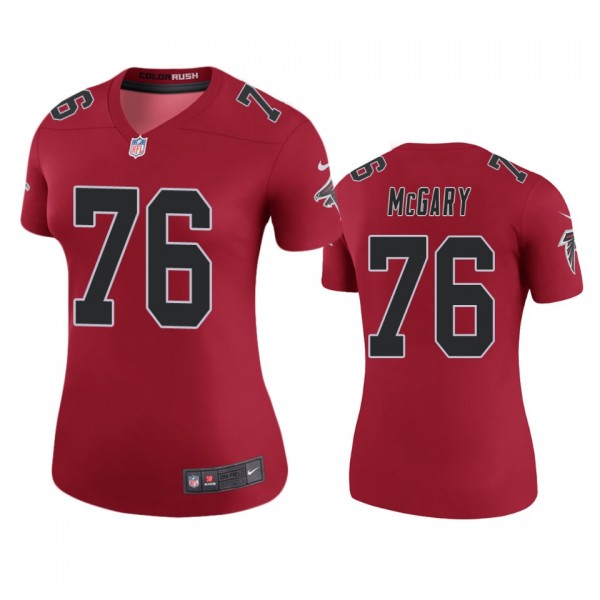 Atlanta Falcons Kaleb McGary Red 2019 NFL Draft Co...