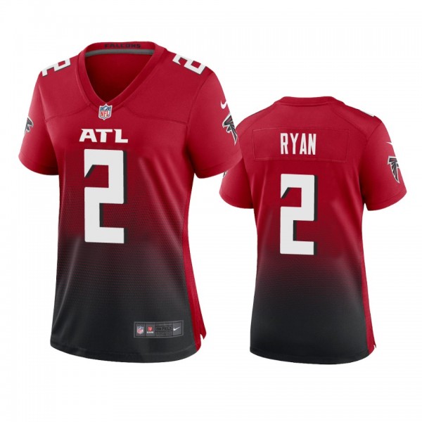 Women's Atlanta Falcons Matt Ryan Red 2020 2nd Alternate Game Jersey