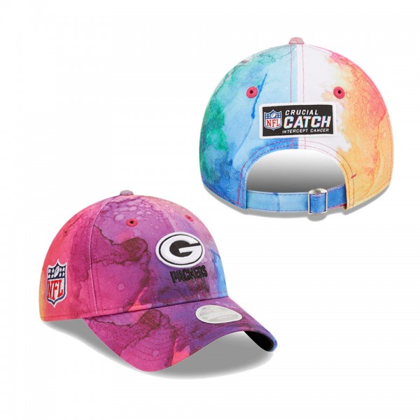 Women's Green Bay Packers Pink 2022 NFL Crucial Catch 9TWENTY Adjustable Hat