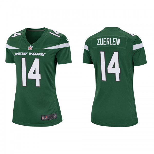 Women's New York Jets Greg Zuerlein Green Game Jer...