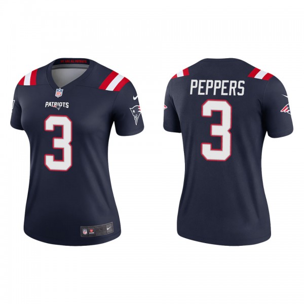 Women's New England Patriots Jabrill Peppers Navy ...