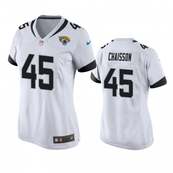Jacksonville Jaguars K'Lavon Chaisson White 2020 NFL Draft Game Jersey