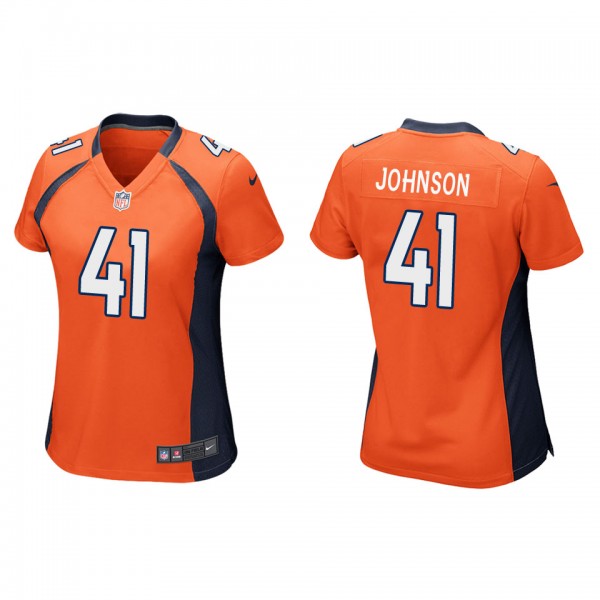 Women's Denver Broncos Jamar Johnson Orange Game J...