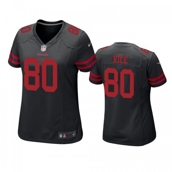 San Francisco 49ers Jerry Rice Black Game Jersey