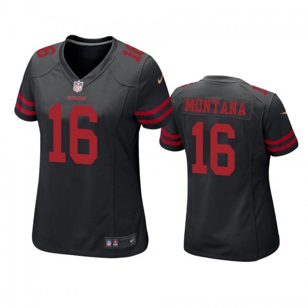 San Francisco 49ers Joe Montana Black Game Jersey