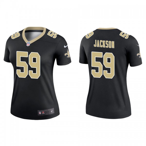 Women's New Orleans Saints Jordan Jackson Black Le...