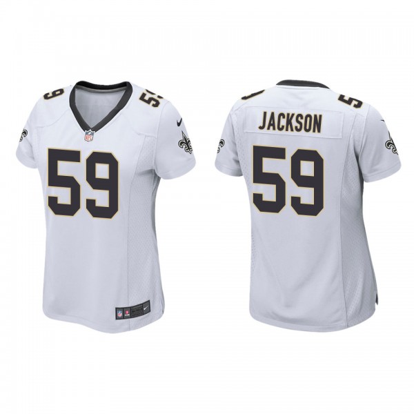 Women's New Orleans Saints Jordan Jackson White Ga...