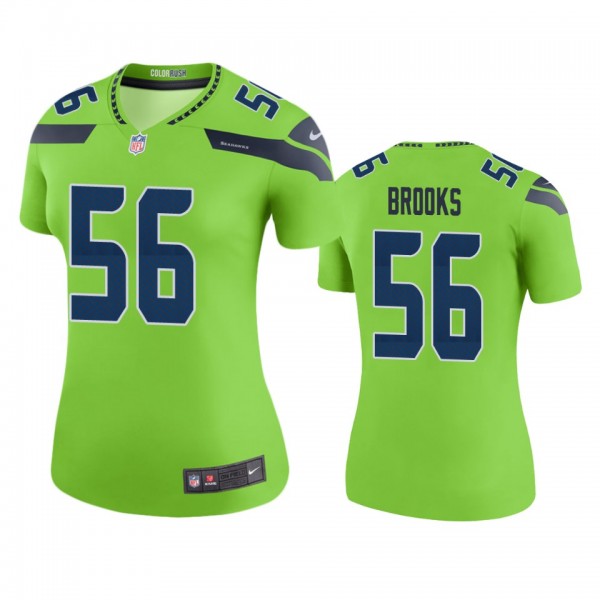 Seattle Seahawks Jordyn Brooks Green Color Rush Le...