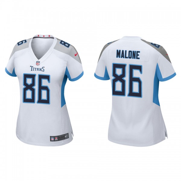 Women's Tennessee Titans Josh Malone White Game Je...