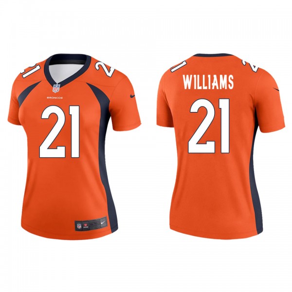 Women's Denver Broncos K'Waun Williams Orange Lege...