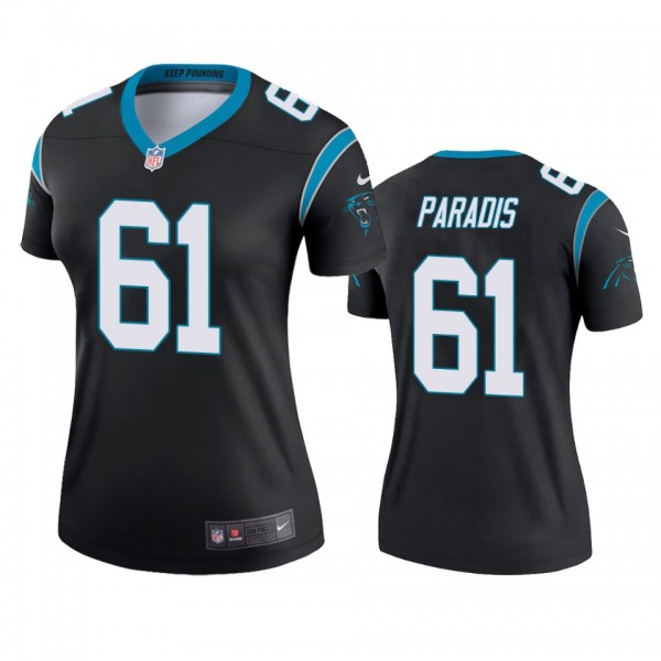 Carolina Panthers #61 Matt Paradis Black Legend Jersey