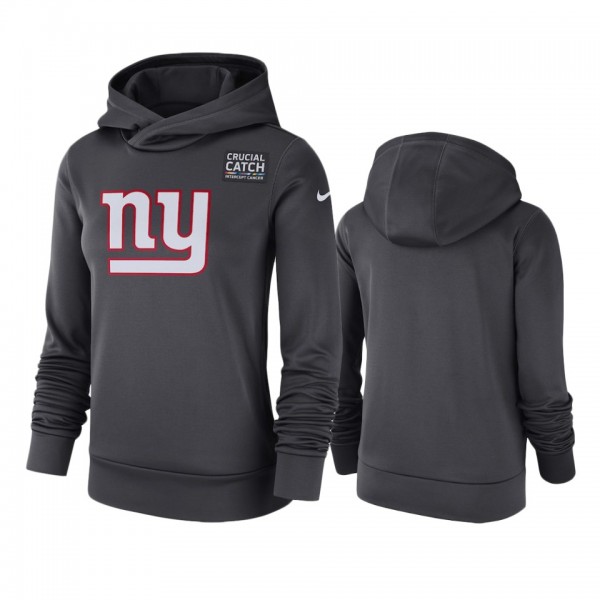 Women's New York Giants Anthracite Crucial Catch H...