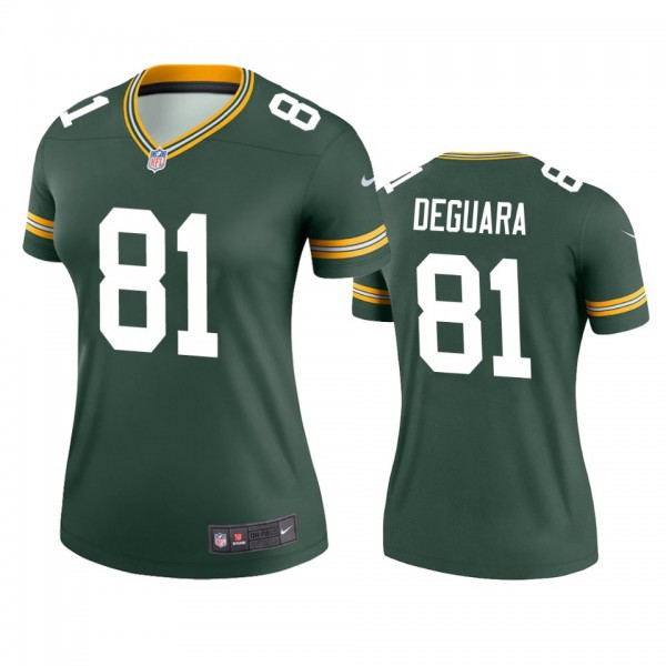 Green Bay Packers Josiah Deguara Green Legend Jers...